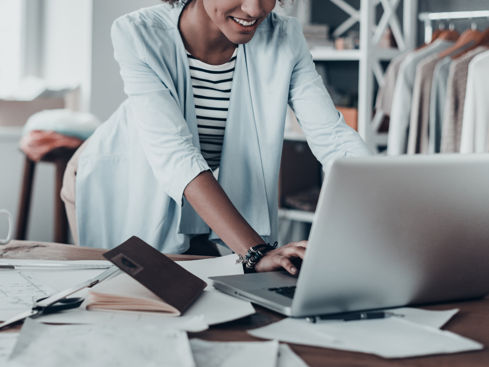 Woman with laptop
